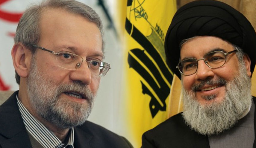 لاريجاني يهنئ السيد نصر الله بذكرى انتصار المقاومة في 2006