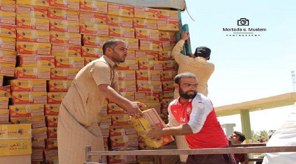  بالصور.. مكتب السيد السيستاني يغيث عدداً من قرى حوض حمرين