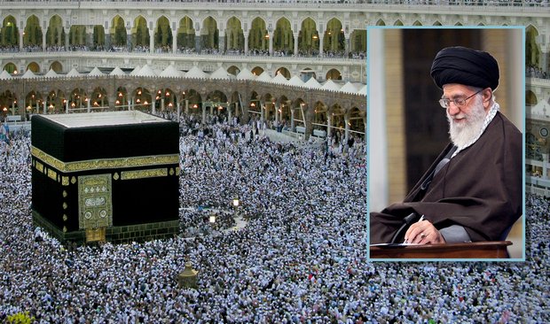 پيام رهبر انقلاب به حجاج بيت‌الله الحرام: سياست آمريكا جنگ‌افروزي و كشتار مسلمانان به دست يكديگر است