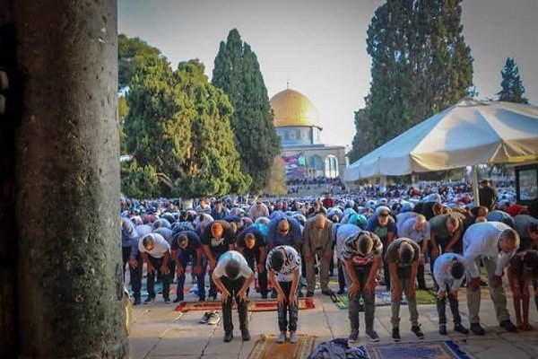 اقامه نماز عيد قربان در فلسطين