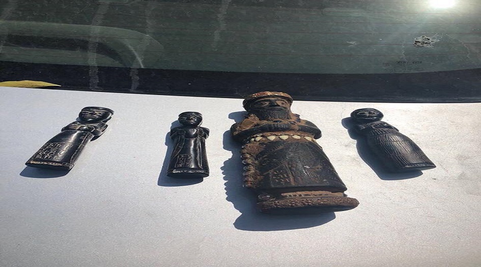 اعتقال عصابة لتهريب الاثار بحوزتهم قطع اثرية شمالي بغداد