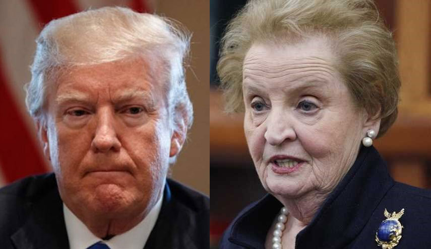 أولبرايت تشن هجوما حادا على ترامب