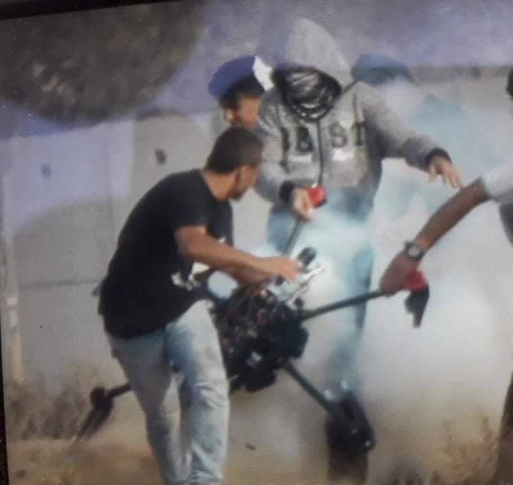 شاهد الطائرة التي أسقطها المتظاهرون الفلسطينيون