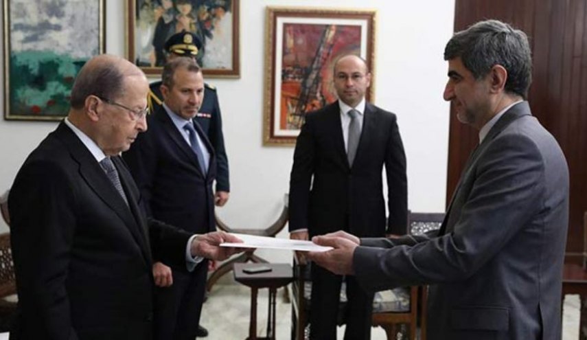  السفير الإيراني الجديد في بيروت يقدم أوراق اعتماده لعون 