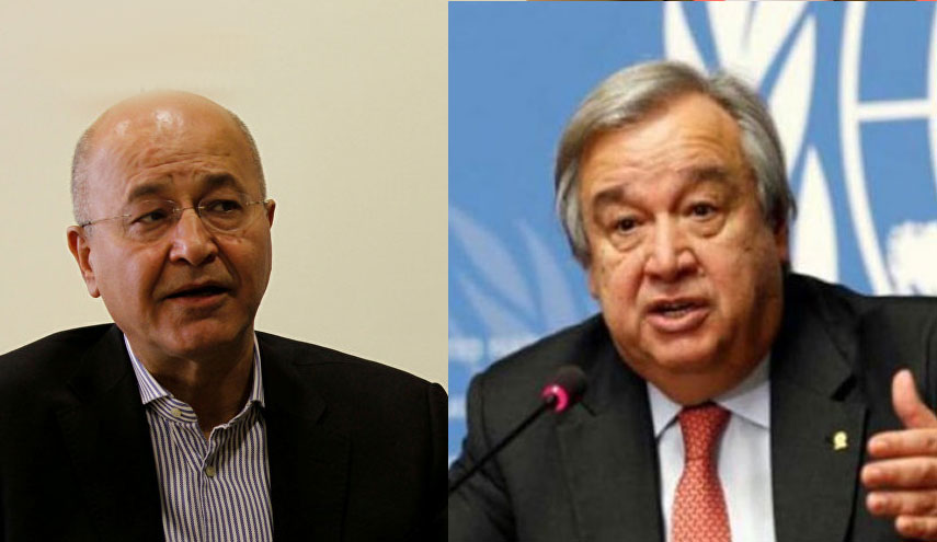 هذا ما أكده غوتيريس للرئيس العراقي الجديد..