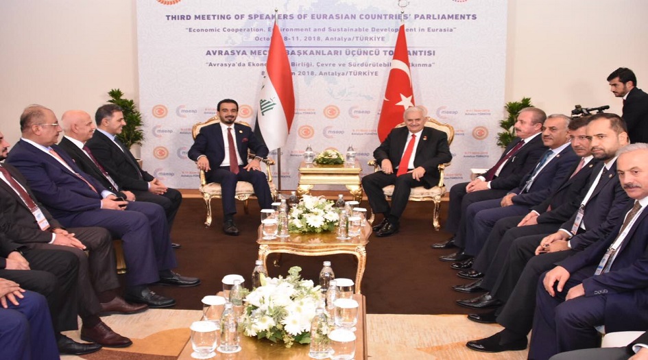 العراق.. الحلبوسي يبحث مع نظيره التركي ازمة المياه