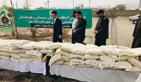 ضبط 500 طن من المخدرات في ايران خلال 9 اشهر