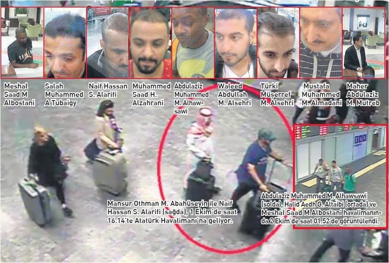 صحيفة تركية تنشر صورا جديدة لـ"متورطين" في اغتيال خاشقجي
