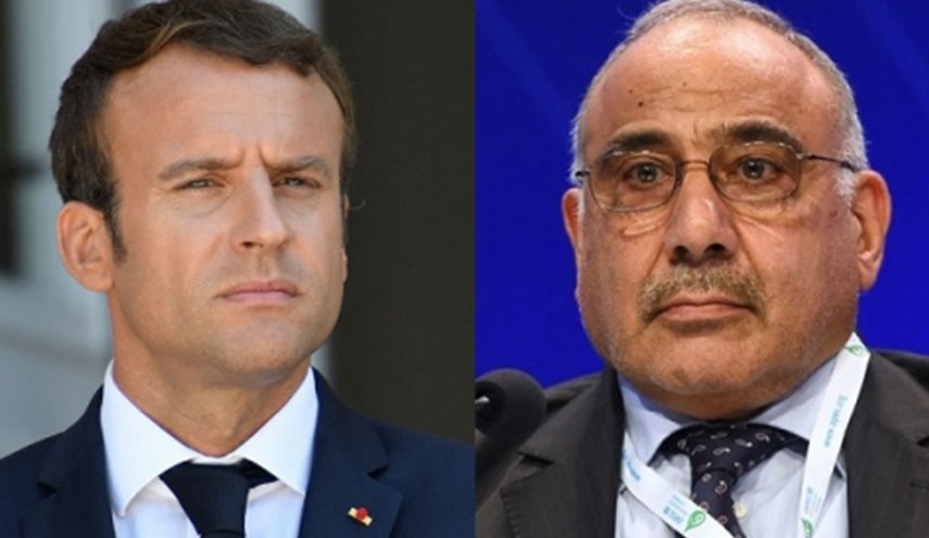 في إتصال هاتفي .. عبد المهدي وماكرون يناقشان عملية إعمار العراق