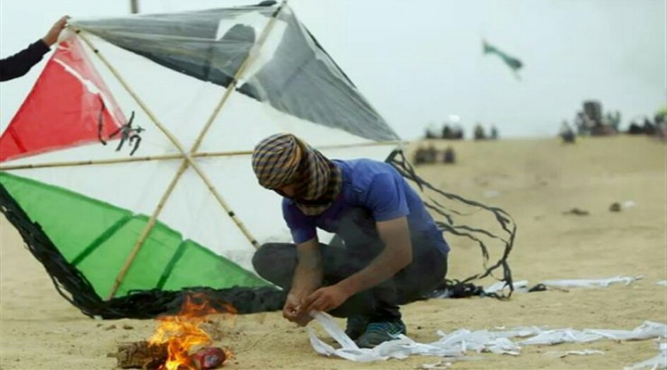 5 حرائق بمستوطنات "غلاف غزة" بفعل بالونات حارقة