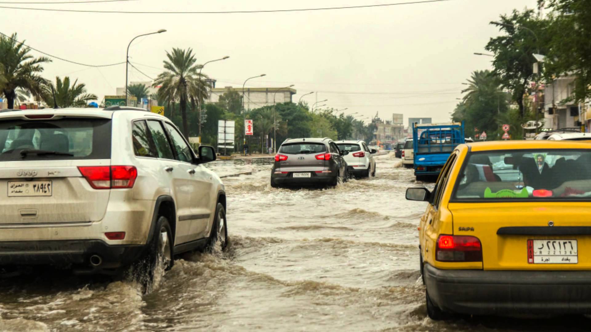 الأنواء الجوية تتوقع موجة أمطار غزيرة في العراق يوم غد الجمعة