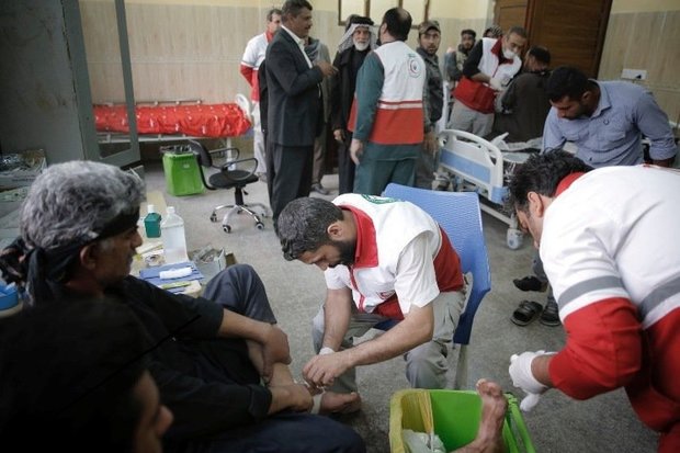 فهرست پایگاه های هلال احمر برای خدمات رسانی به زائران اربعین در عراق