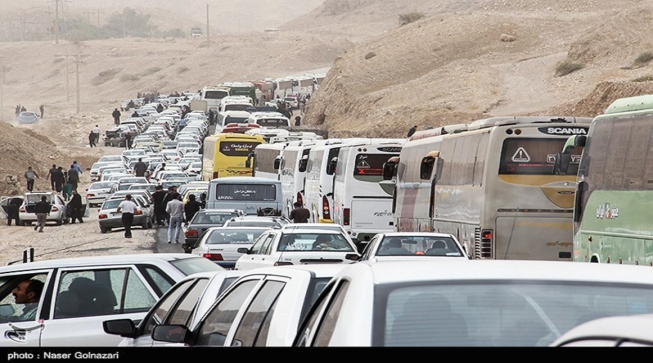 ترافیک سنگین در مسیر‌های منتهی به شلمچه و چذابه 
