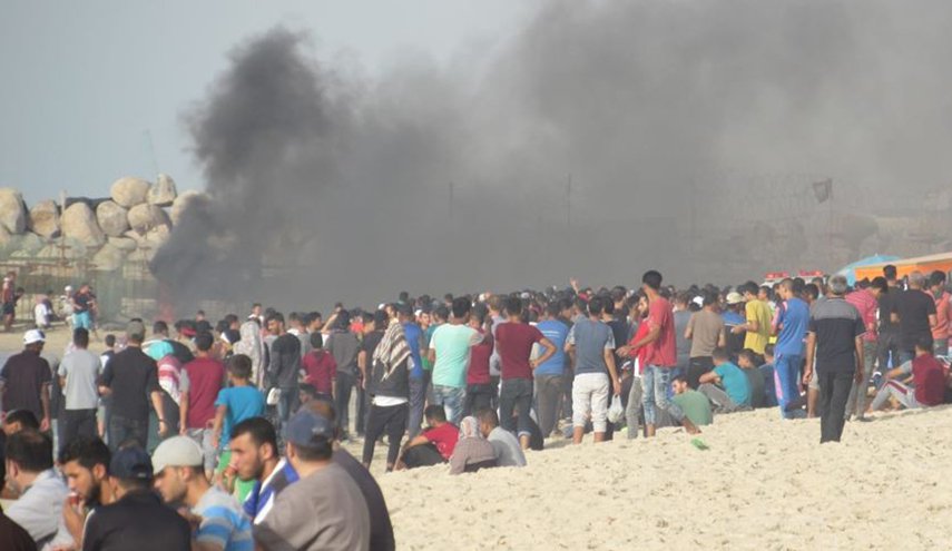 10 إصابات بقمع الاحتلال الحراك البحري الخامس عشر شمال القطاع