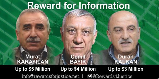  مكافأة مليونية مقابل معلومات عن قادة حزب العمال تعرضها واشنطن 