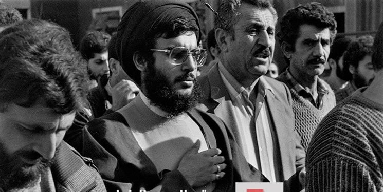 انتشار عکس‌هایی قدیمی سید « حسن نصرالله»  به مناسبت روز شهید در لبنان