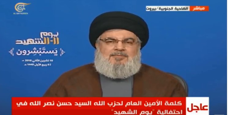 نصرالله: رسوا شدن منافقان با عادی سازی روابط با اسرائیل!