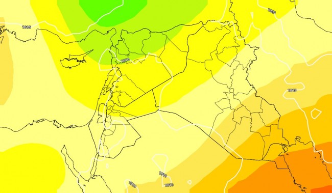  من الأربعاء وحتى الجمعة.. مُنخفض جوي يؤثر على لبنان وسوريا