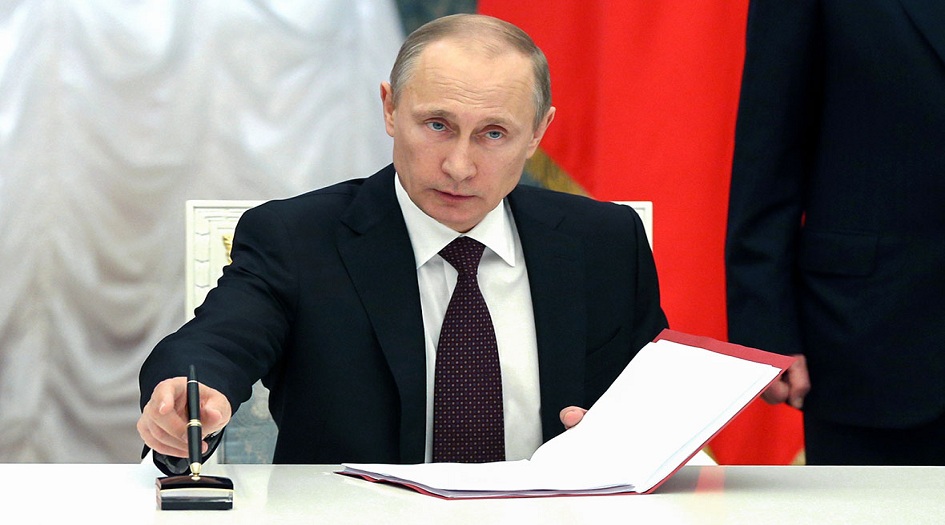 بوتين يوقع مرسوم انشاء منطقة تجارة حرة بين ايران والاتحاد الاوراسي