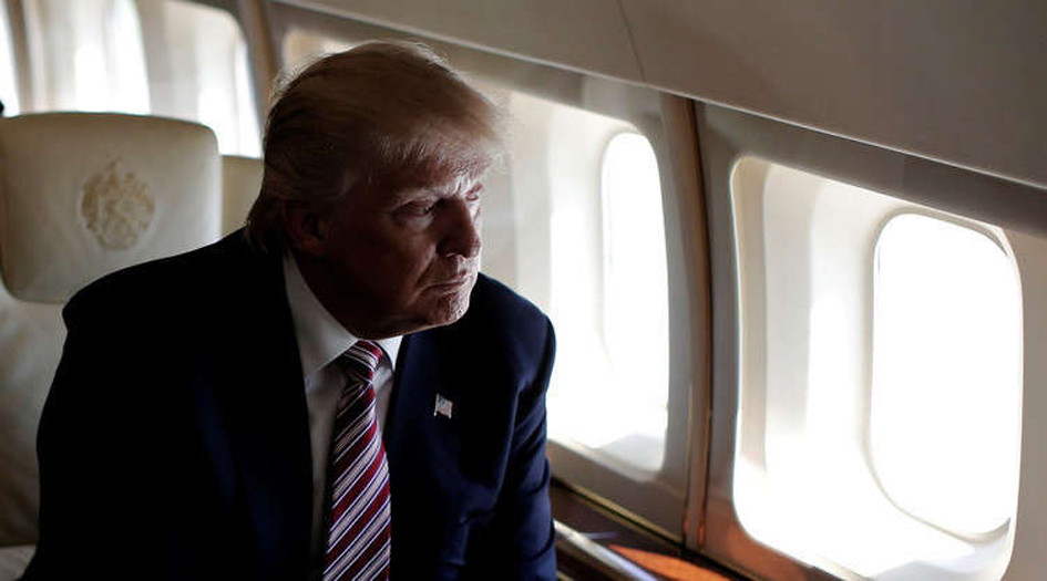 طائرة ترامب الخاصة تتعرض لحادث والسبب...