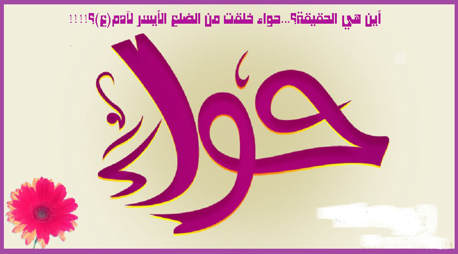 أين هي الحقيقة؟...حواء خلقت من الضلع الأيسر لآدم(ع)؟!!!!