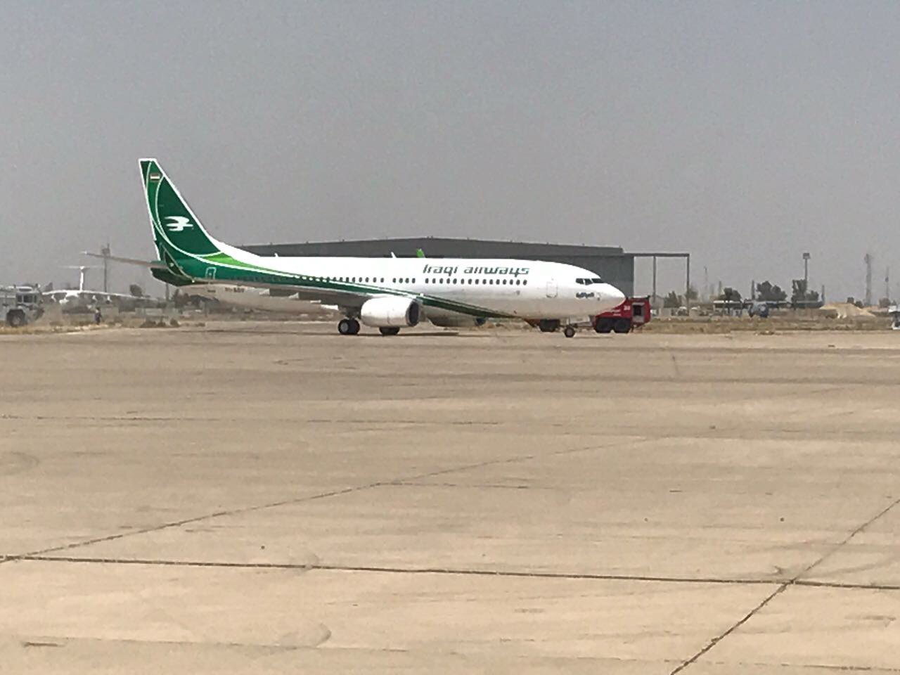 توقف حركة الطائرات في مطار بغداد الدولي والسبب..