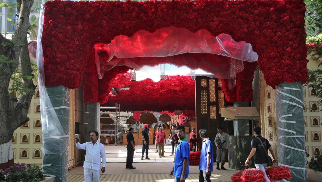 احجار كريمة ومئة طائرة تكلفة حفل زواج بالهند ..!