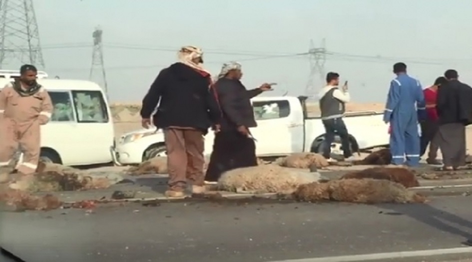 بالصور.. مجزرة بحادث مروري في البصرة