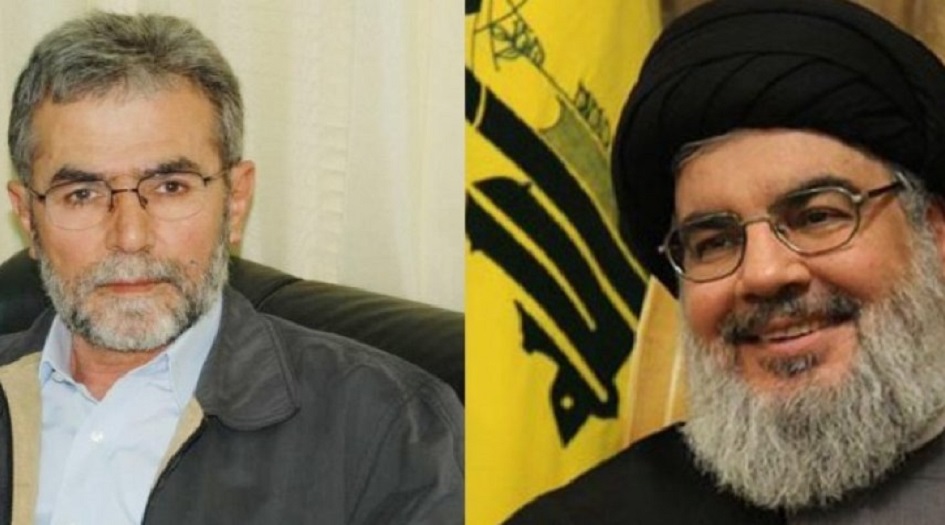 السيد نصر الله يستقبل وفد حركة الجهاد الإسلامي