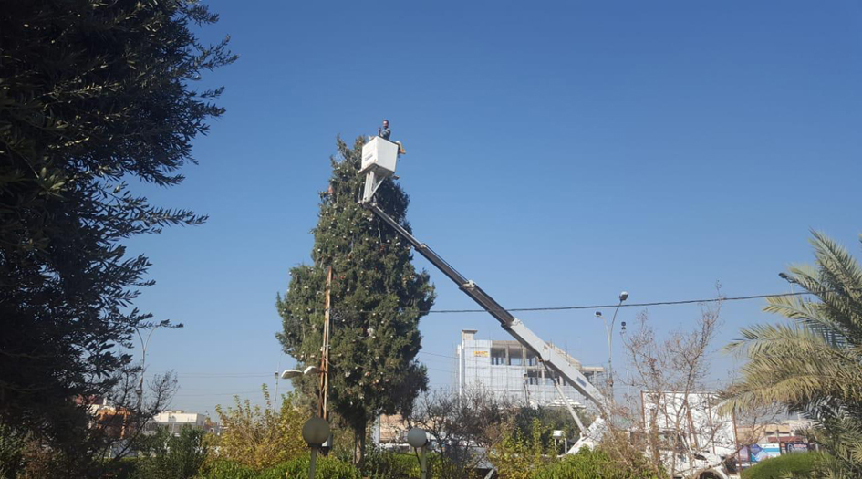 بالصور.. أكبر شجرة ميلاد في كركوك