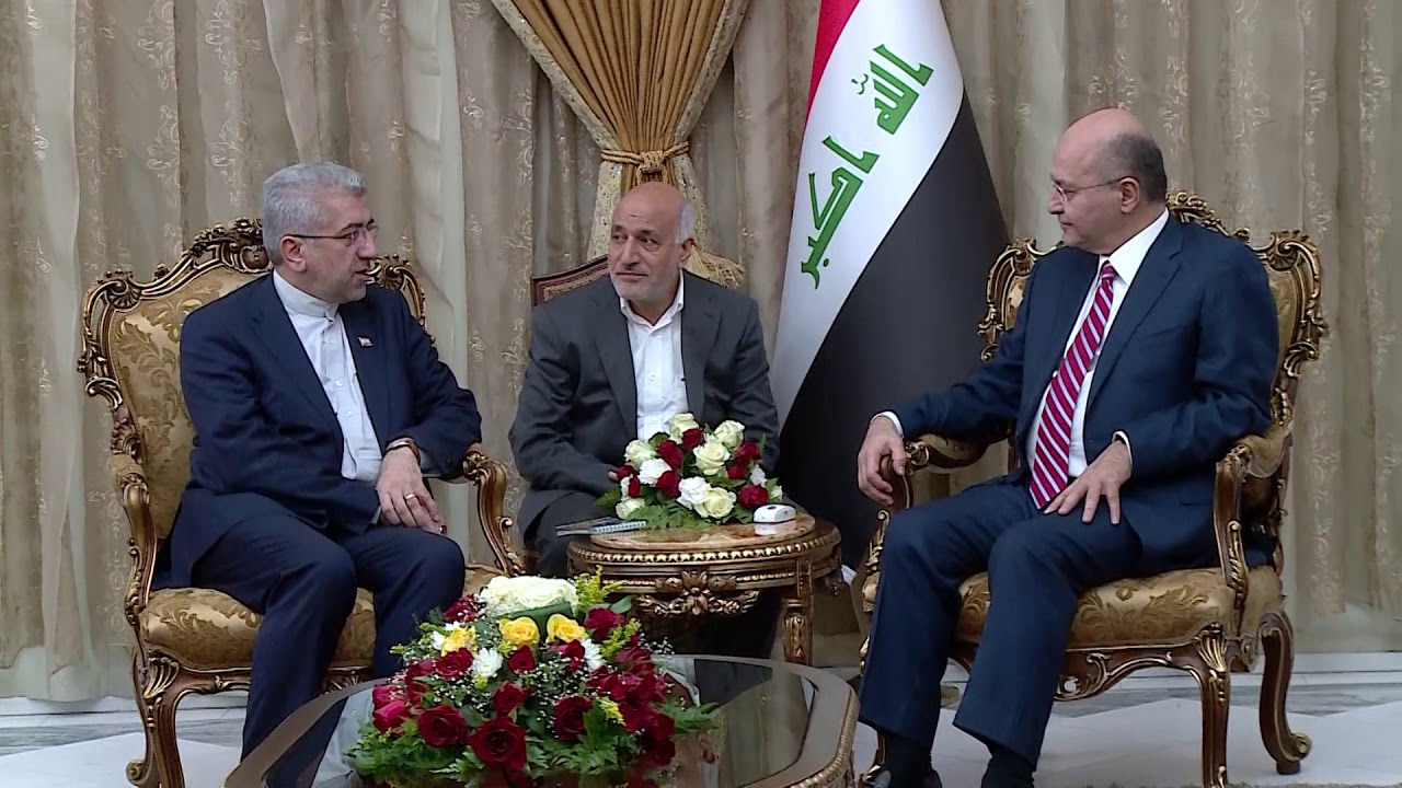 الرئيس العراقي يستقبل وزير الطالقة الايراني ويؤكد اهمية تطوير العلاقات بين البلدين