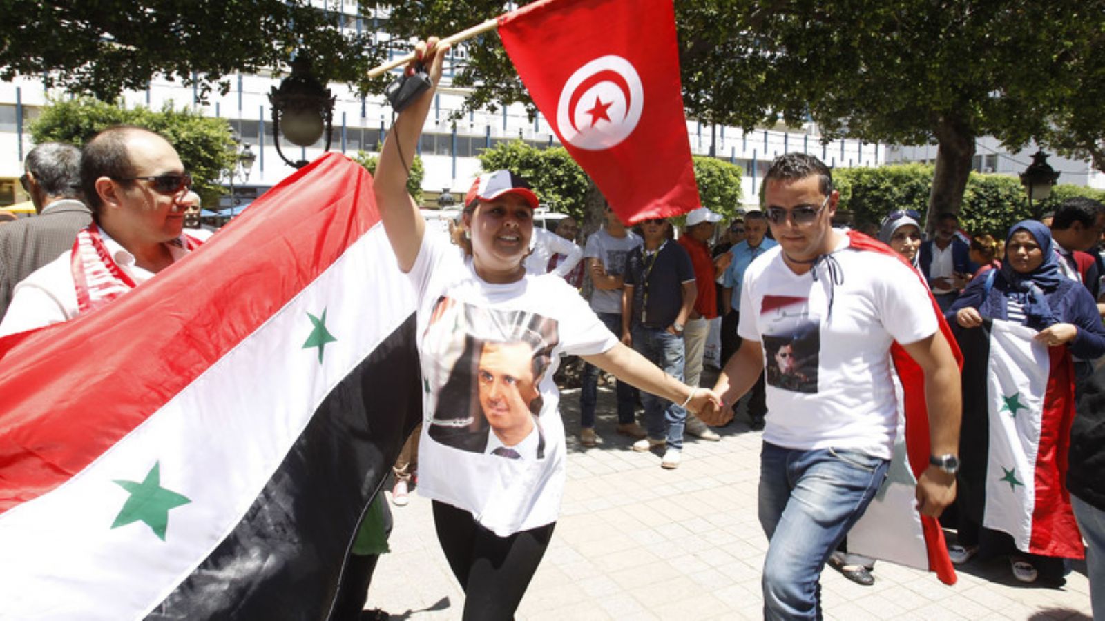 تونسيها بازگشت سوريه را به اتحاديه عرب خواستار شدند