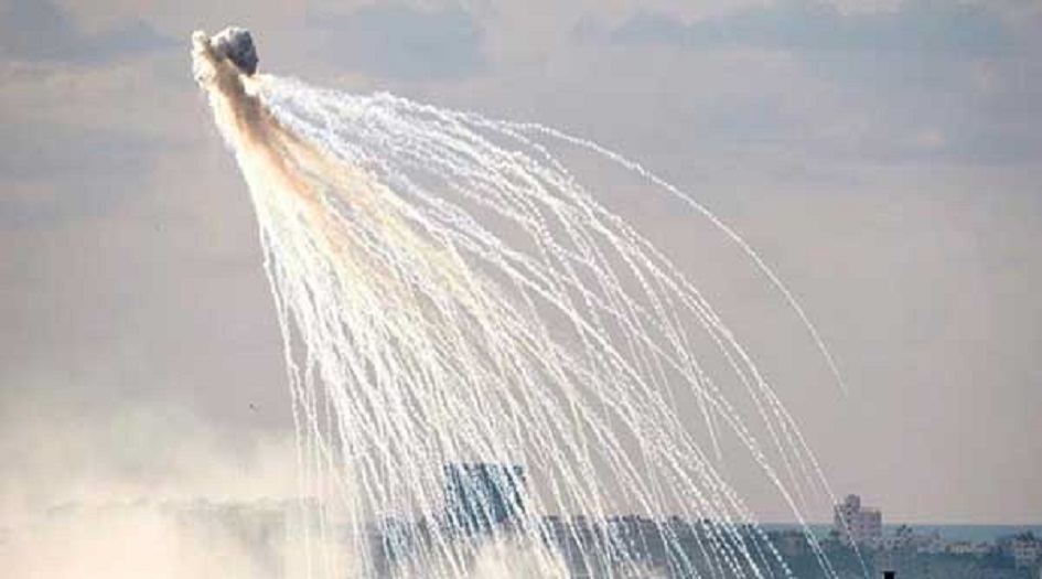 التحالف الامريكي يقصف منطقة مزارع الباغوز  السورية بقنابل محرمة دوليا