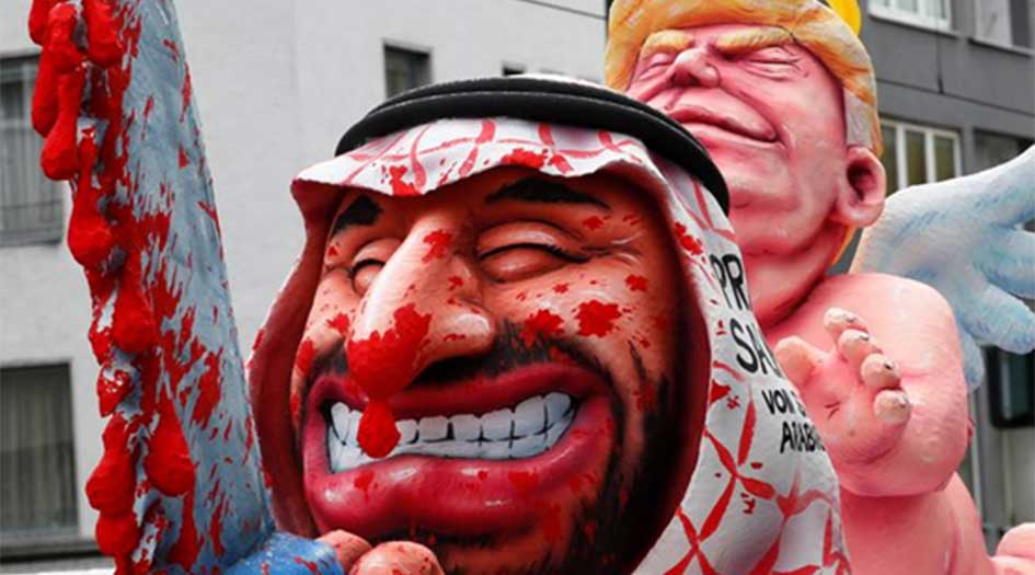 شاهد.. كيف سخر كرنفال بألمانيا من ابن سلمان وترامب؟