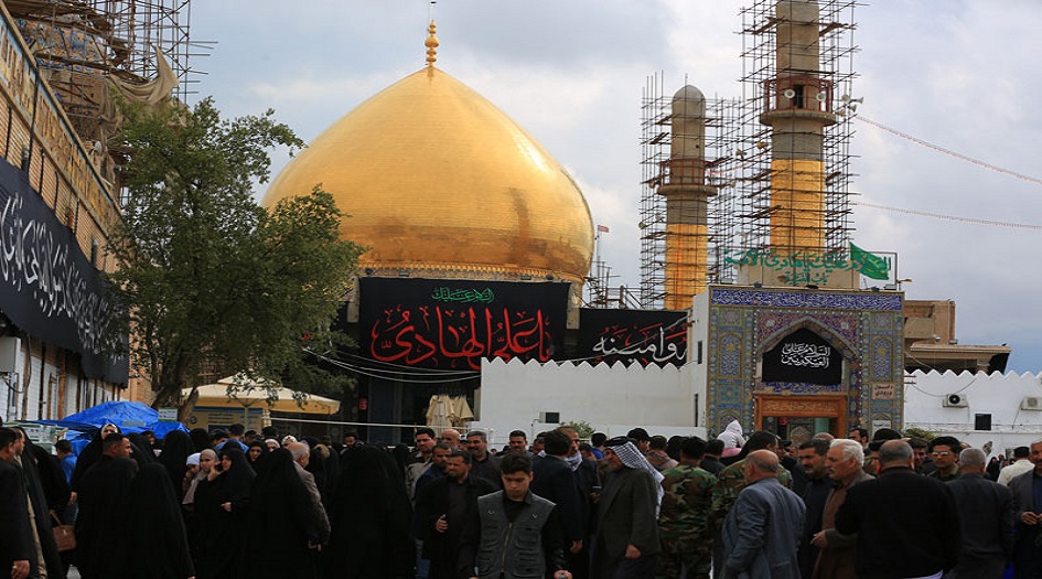 طيران الحشد الشعبي يشارك بتأمين زيارة الإمام الهادي (ع) في سامراء