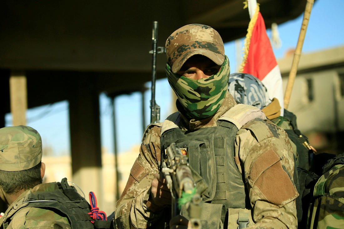 الحشد الشعبي في مهمة خاصة في سامراء مع  توافد الزوار