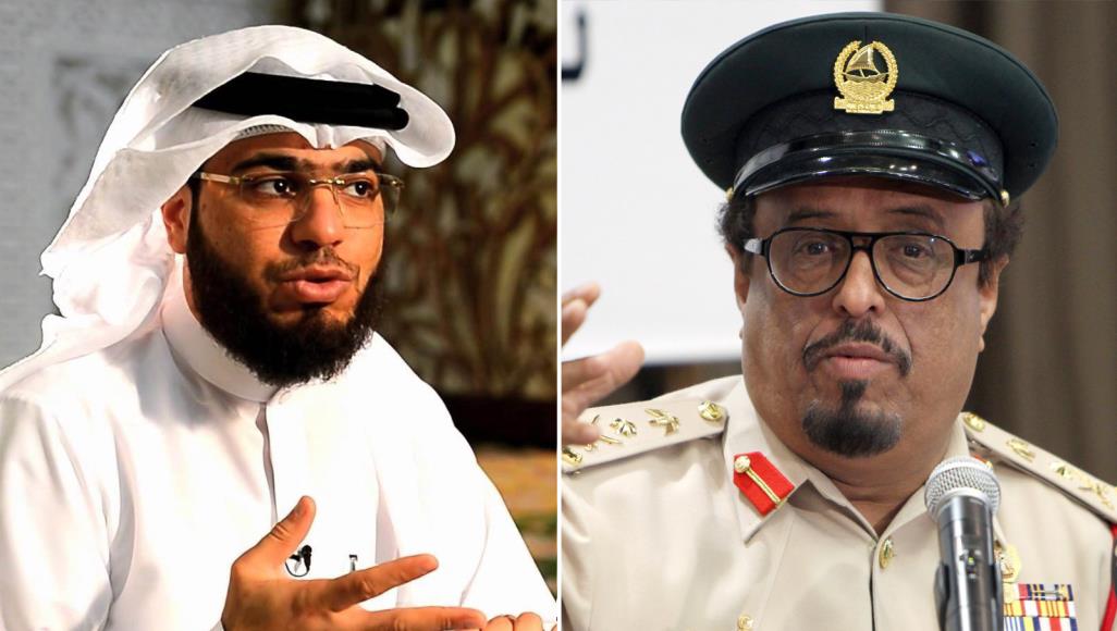 ضاحي خلفان يوبخ الشيخ وسيم يوسف لانه شكك بصحيح البخاري