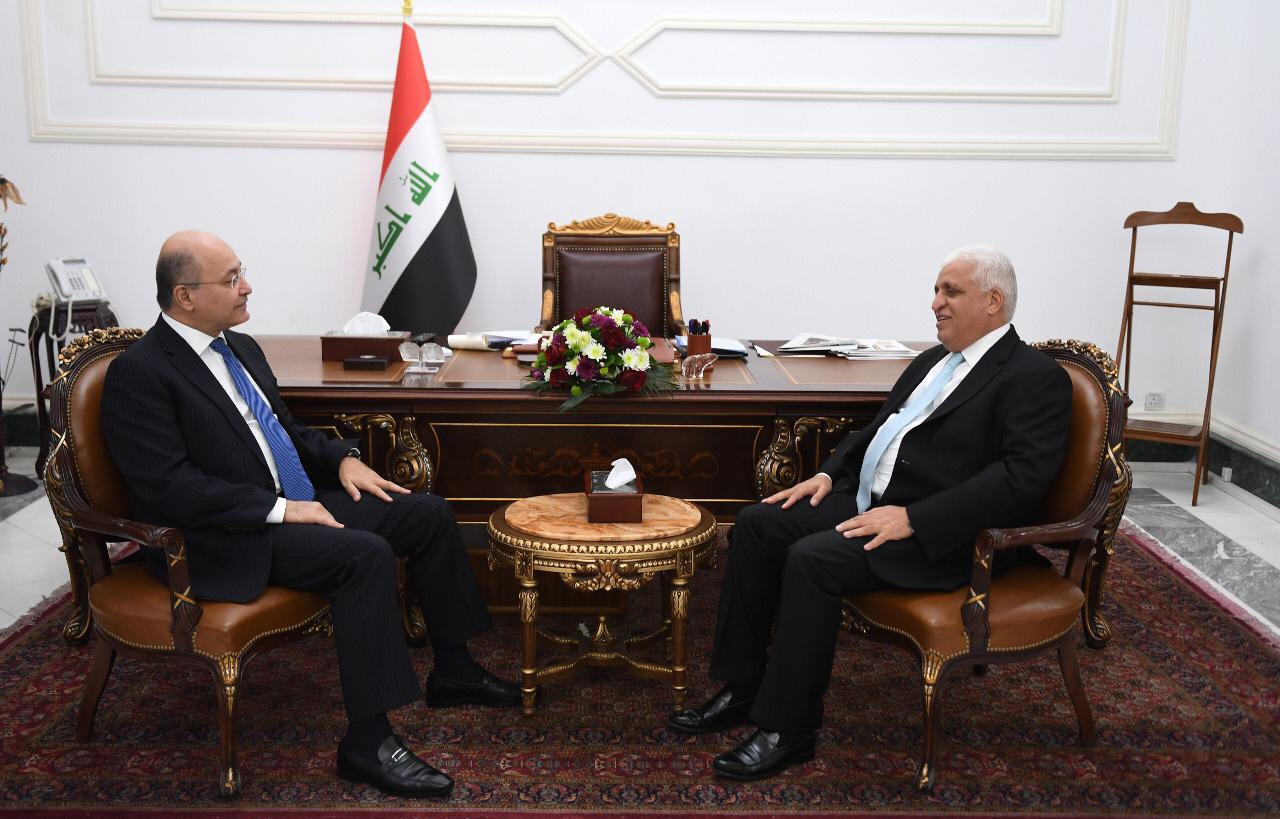 العراق.. برهم صالح يلتقي الفياض وهذا ما دار بينهما