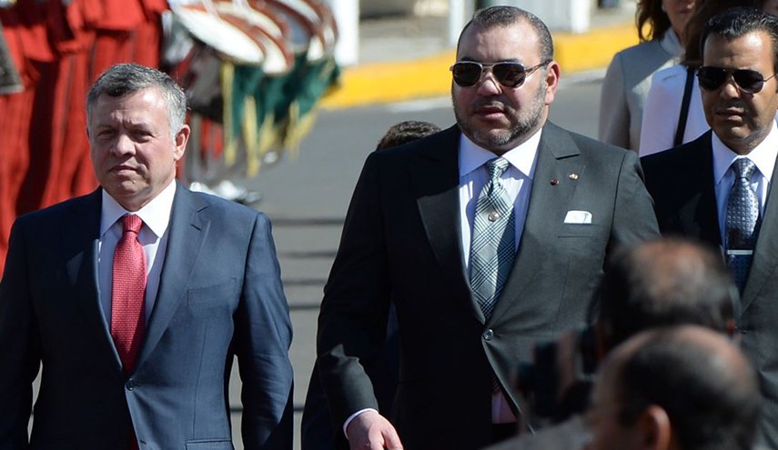بيان قمة ملكي الاردن والمغرب يتناول القضية الفلسطينية والجولان