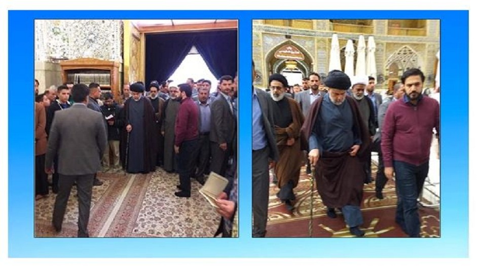بالصور.. اول ظهور لمقتدى الصدر بعد عودته للنجف الاشرف