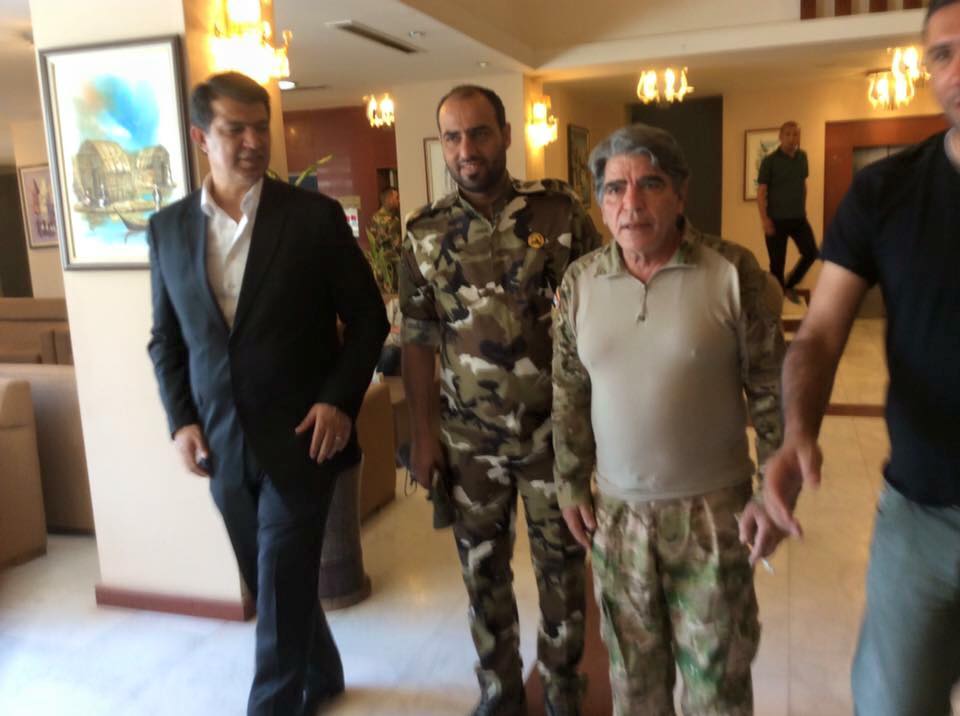  الفنان محمود الجندي بثياب الحشد الشعبي والحشد يعلق على وفاته