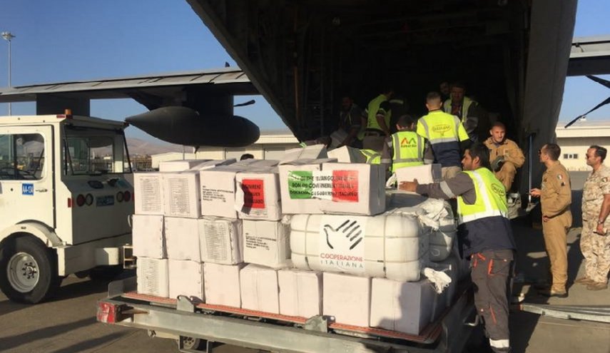 ايطاليا ترسل مساعدات لمتضرري السيول في ايران