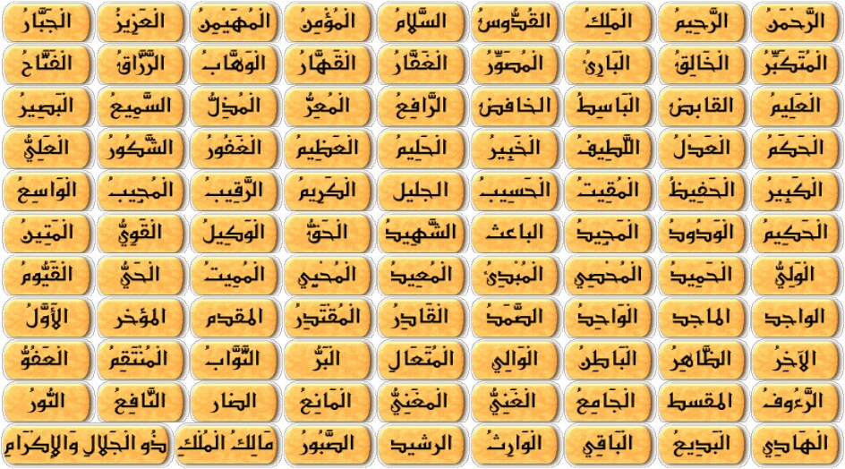 لكل محب لأهل البيت .. خواص أسماء الله الحسنى و ثوابهم في الدنيا و الآخرة