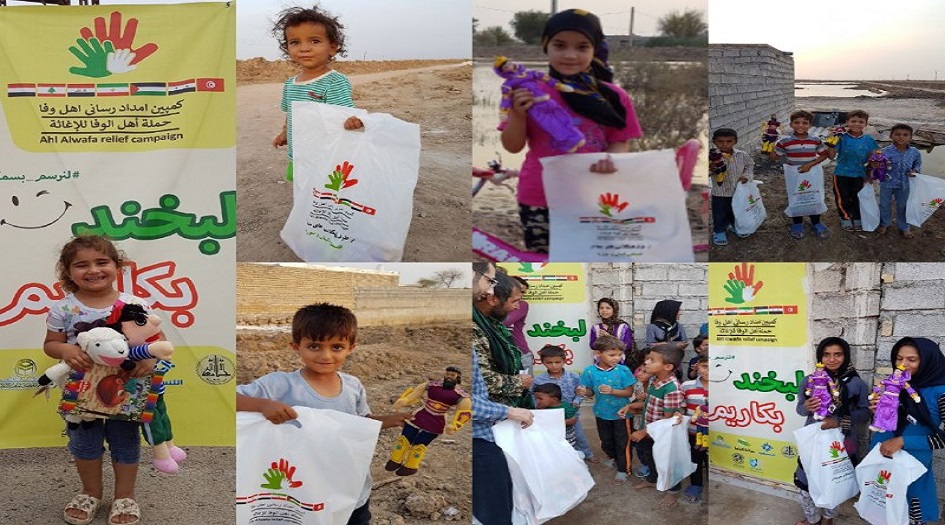 شاهد... مساعدات حملة "أهل الوفا" للاغاثة تصل لمتضرري السيول في إيران