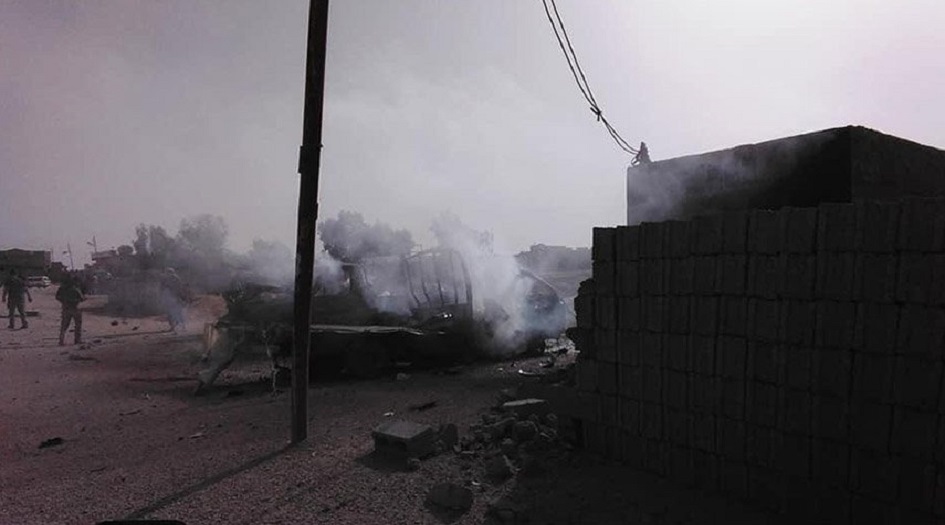 العراق..مقتل واصابة ثلاثة اشخاص بانفجار في القائم +(الصور)