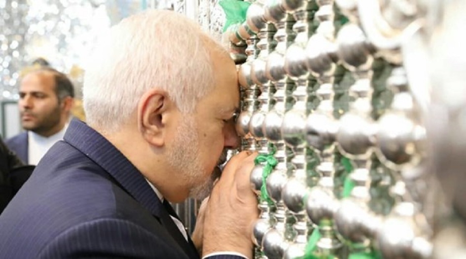 ظريف بين زوار العتبات المقدسة في العراق + صور