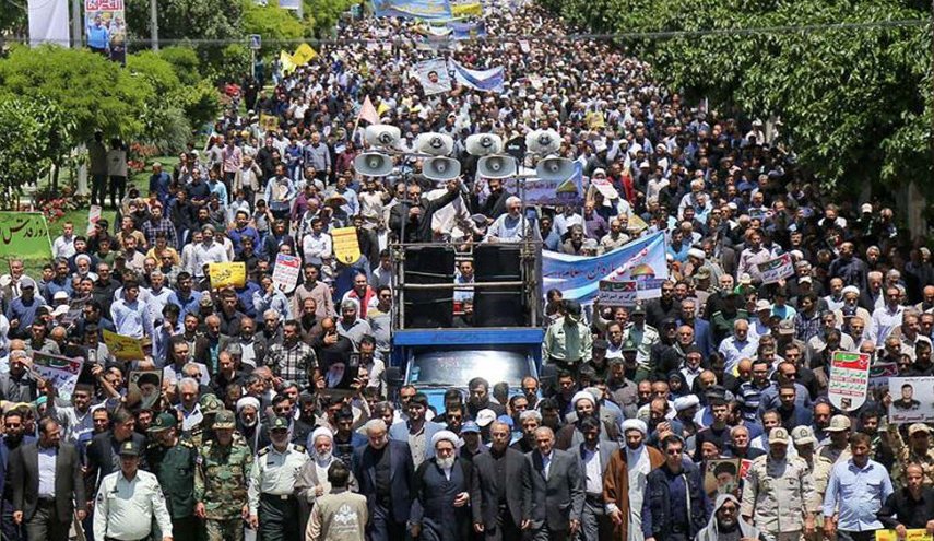 انطلاق مسيرات يوم القدس العالمي في جميع ارجاء البلاد