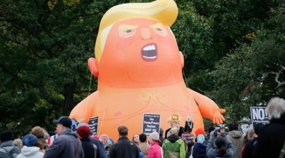 "ترامب الرضيع" أمام البرلمان البريطاني