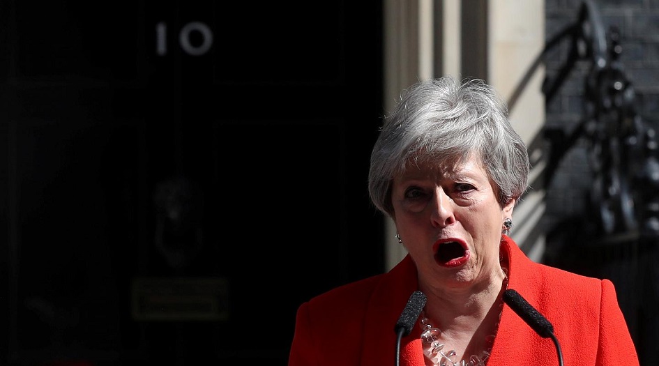 تيريزا ماي تستقيل من رئاسة حزب المحافظين وتترك بريكست الى خلفها
