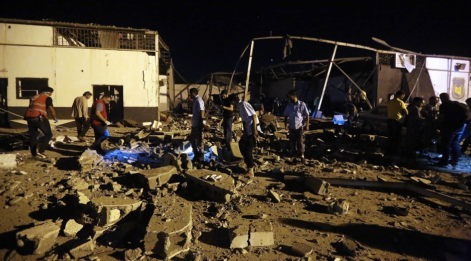 الامم المتحدة: حراس ليبيون اطلقوا النار على لاجئين حاولوا الهرب من الغارة